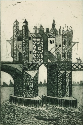 OLD LONDON BRIDGE
etching & aquatint 15 x 10 cm
£145